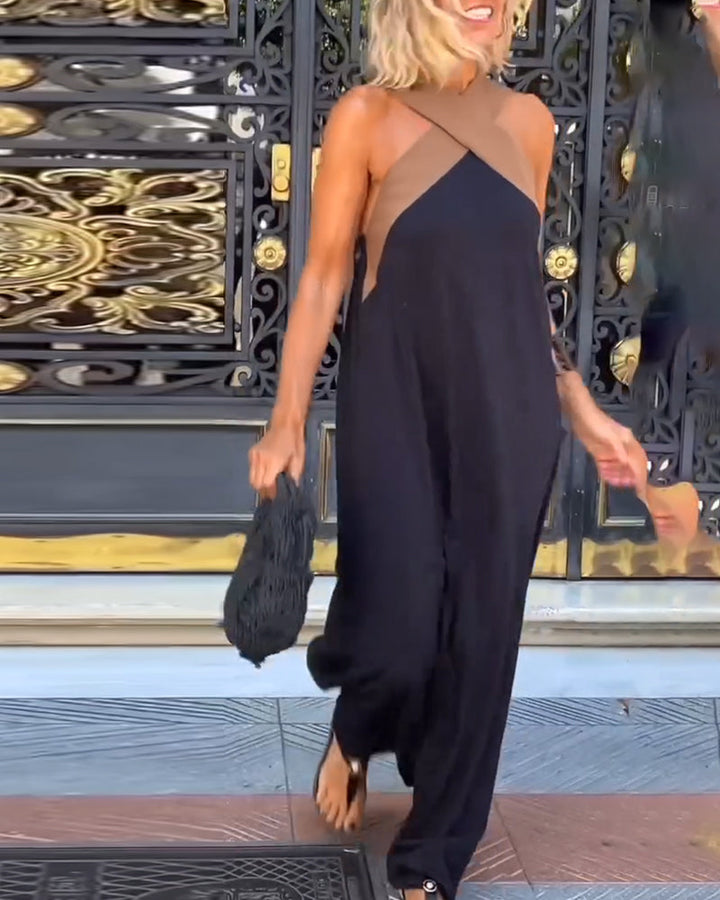 ROZENIA – CROSS NECK DRESS