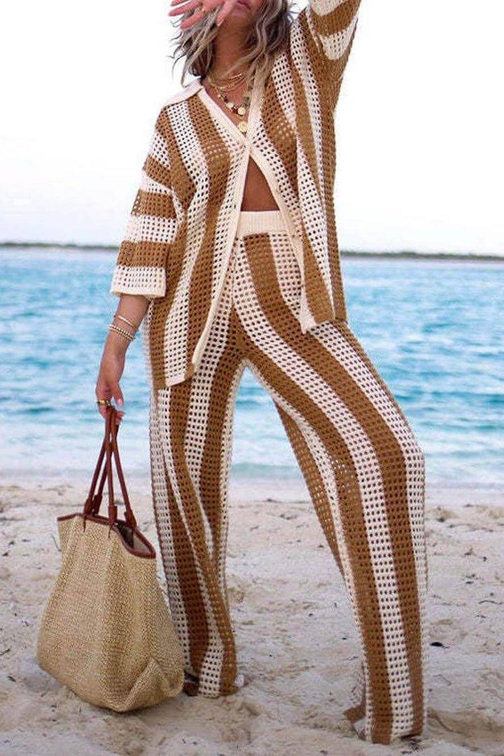 Amelia - Striped Set Elegant & Comfortable