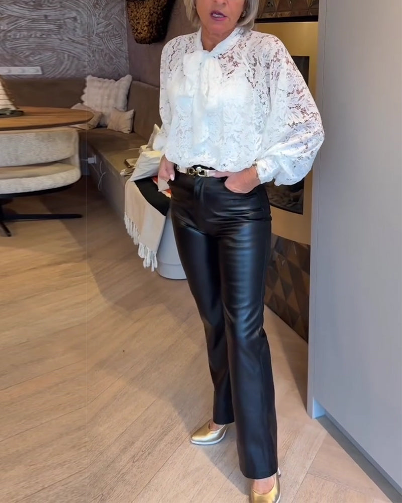 Blouse Ribbon Design Lace