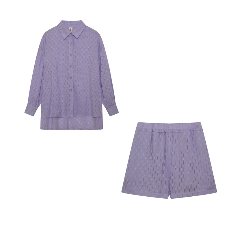 Elizabeth - Breezy Shirt And Shorts Set