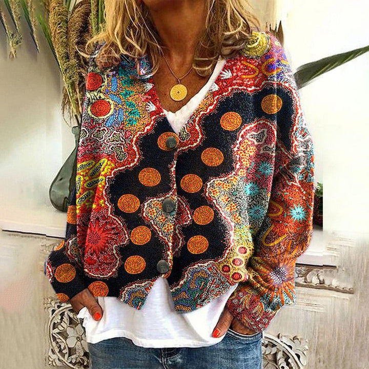 Linda - Unique Multicolor Cardigan