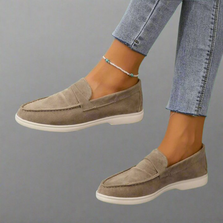 Hannah - Handcrafted Elegant Suede Loafers