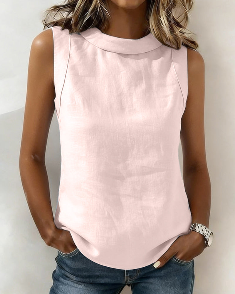 Sleeveless Elegant Blouse