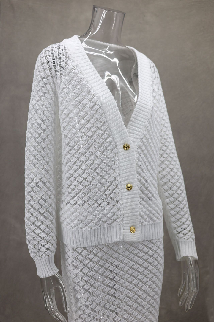 ELITHA – DAILY ELEGANT HOLLOW-OUT TWO-PIECE SET