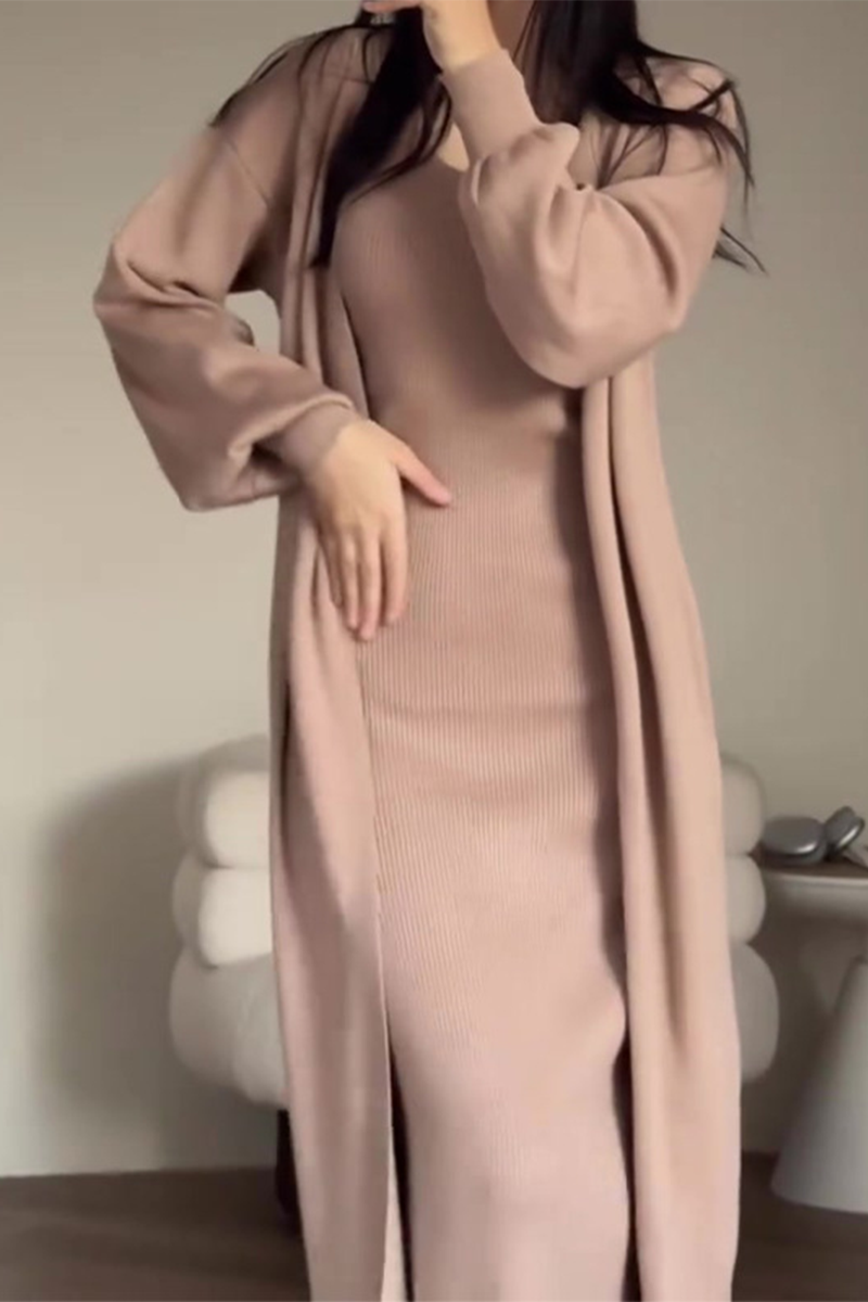 MILENA – CASUAL O-NECK LONG SLEEVE TWO-PIECE SET