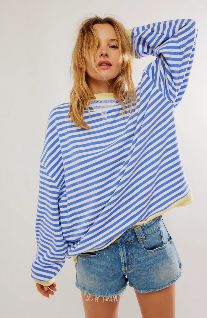 ELVA– STRIPED OVERSIZED SWEATER