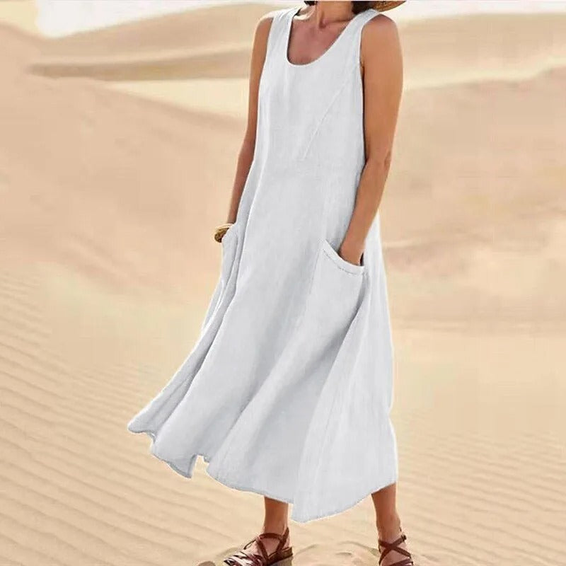 LYSARA – SUMMER LINEN DRESS