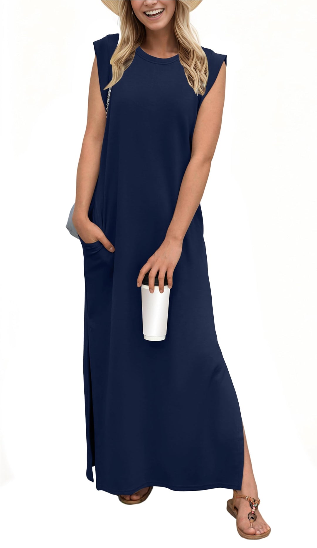 KAELIN – RELAXED FLOW SPLIT MAXI DRESS