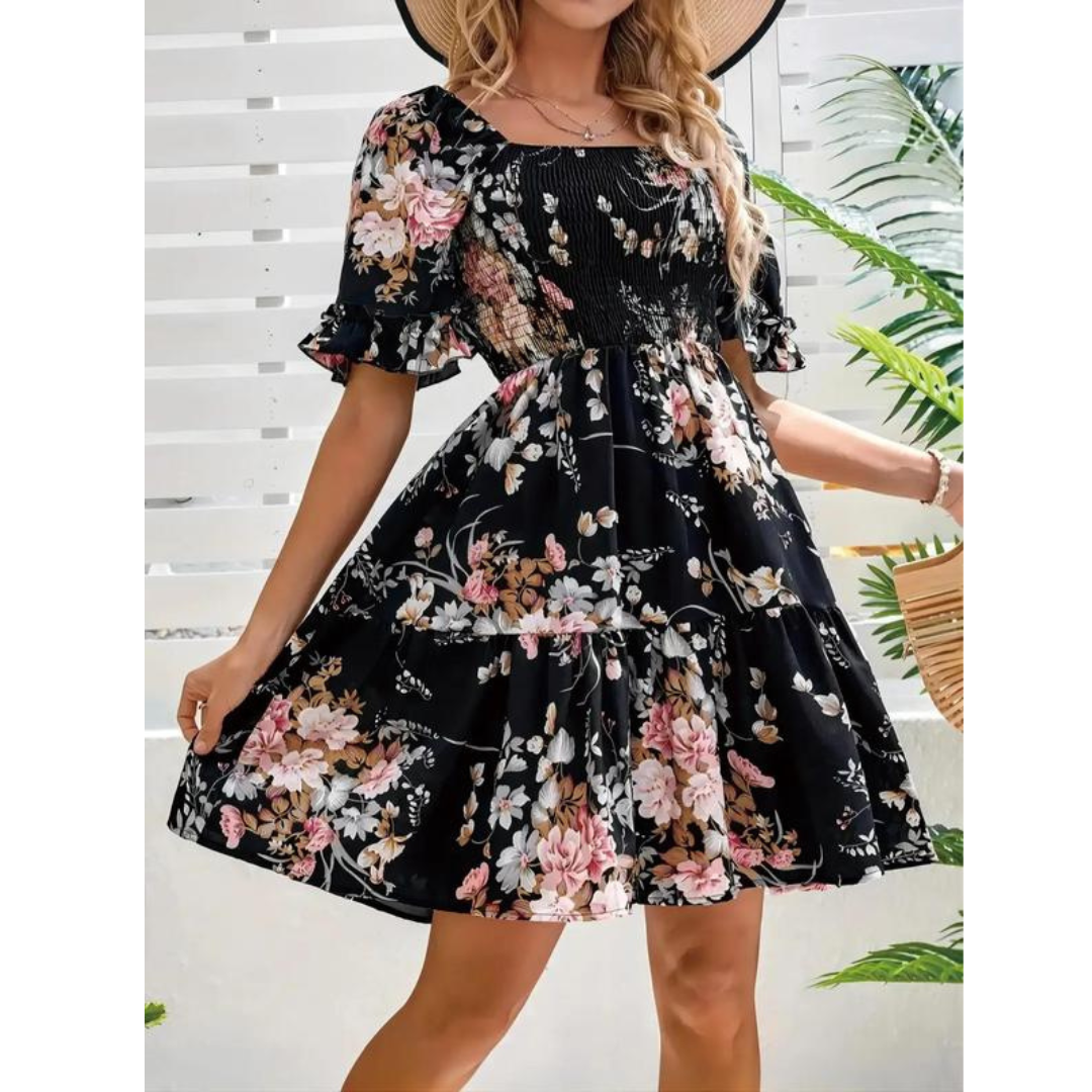 LIORA – CELESTIA BLOOM FLORAL DRESS