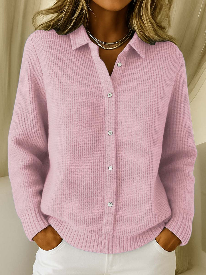 ELAINE – CLASSIC KNIT BUTTON CARDIGAN