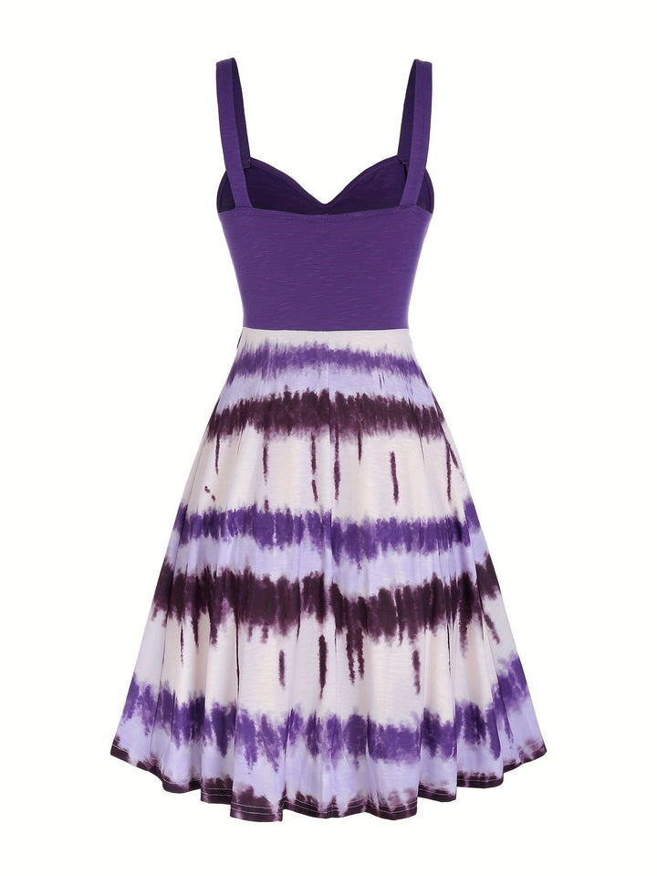 Gisele - Comfortable Tie-Dye Sleeveless Summer Dress