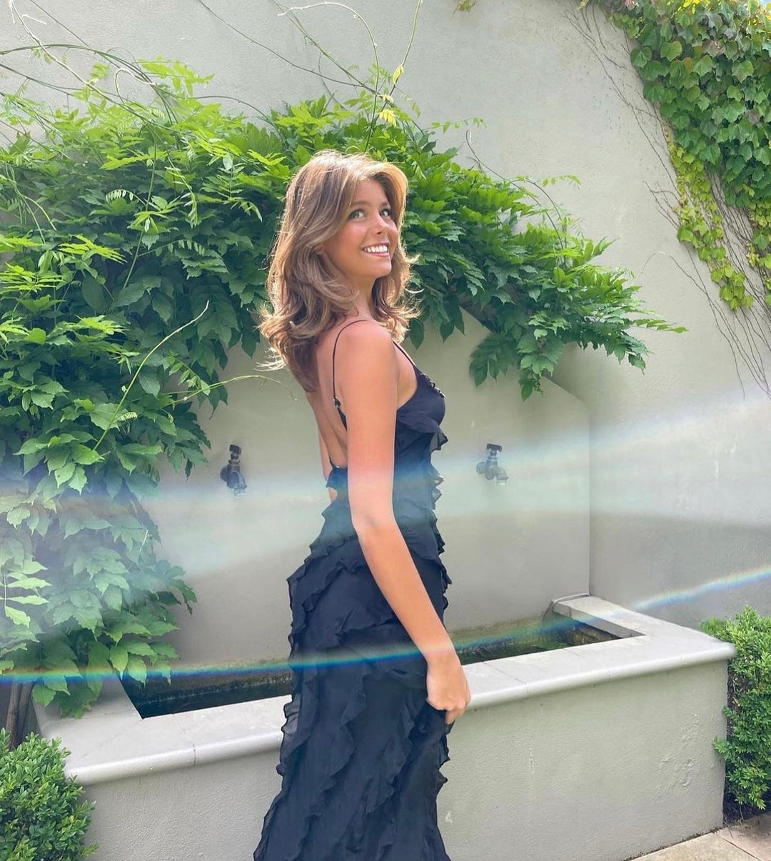 Aliza - Ruffled Maxi Dress