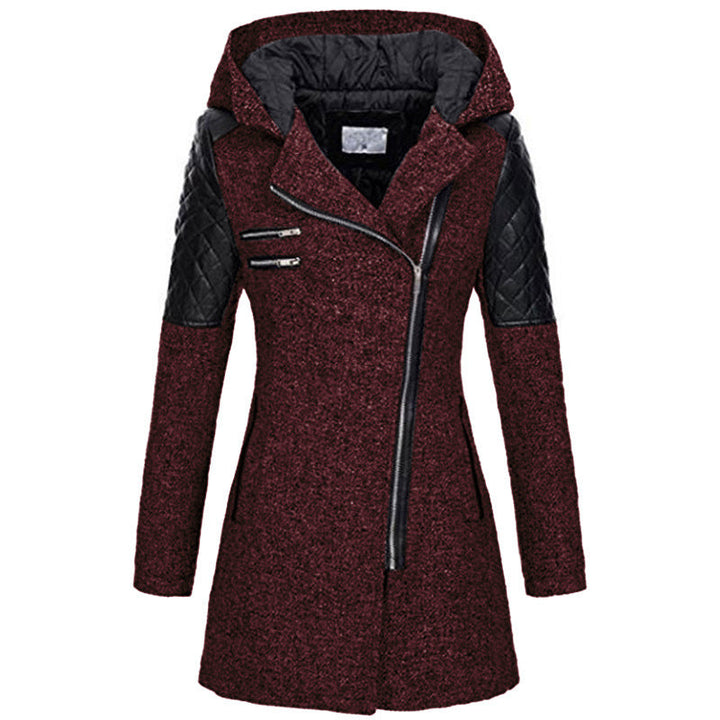 Zoe – Stylish Slant-Zip Winter Jacket
