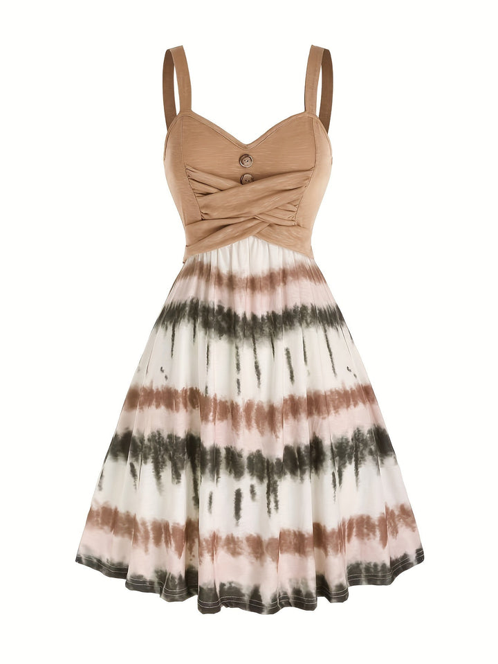 Gisele - Comfortable Tie-Dye Sleeveless Summer Dress