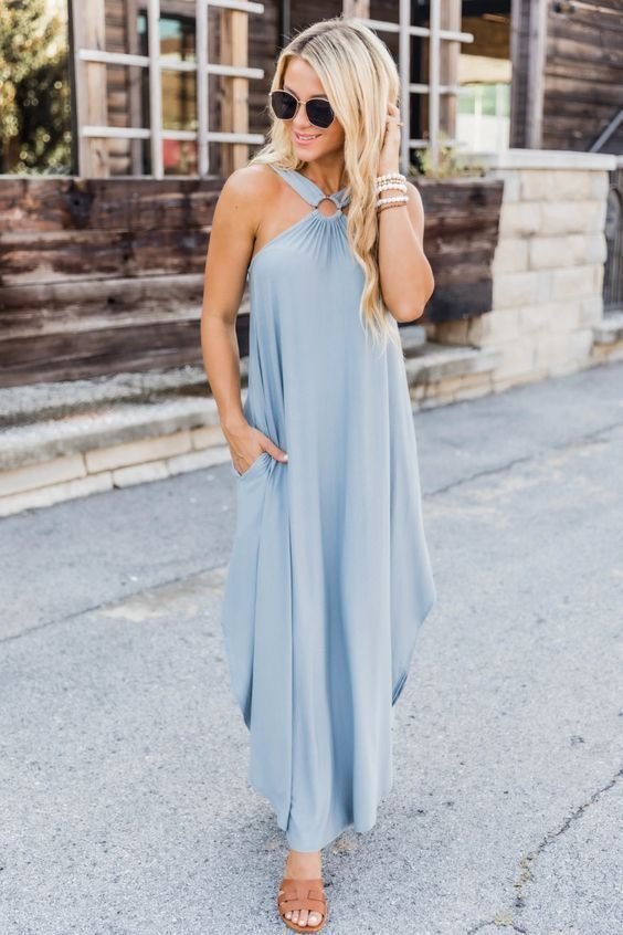 RENATA – HALTER MAXI DRESS