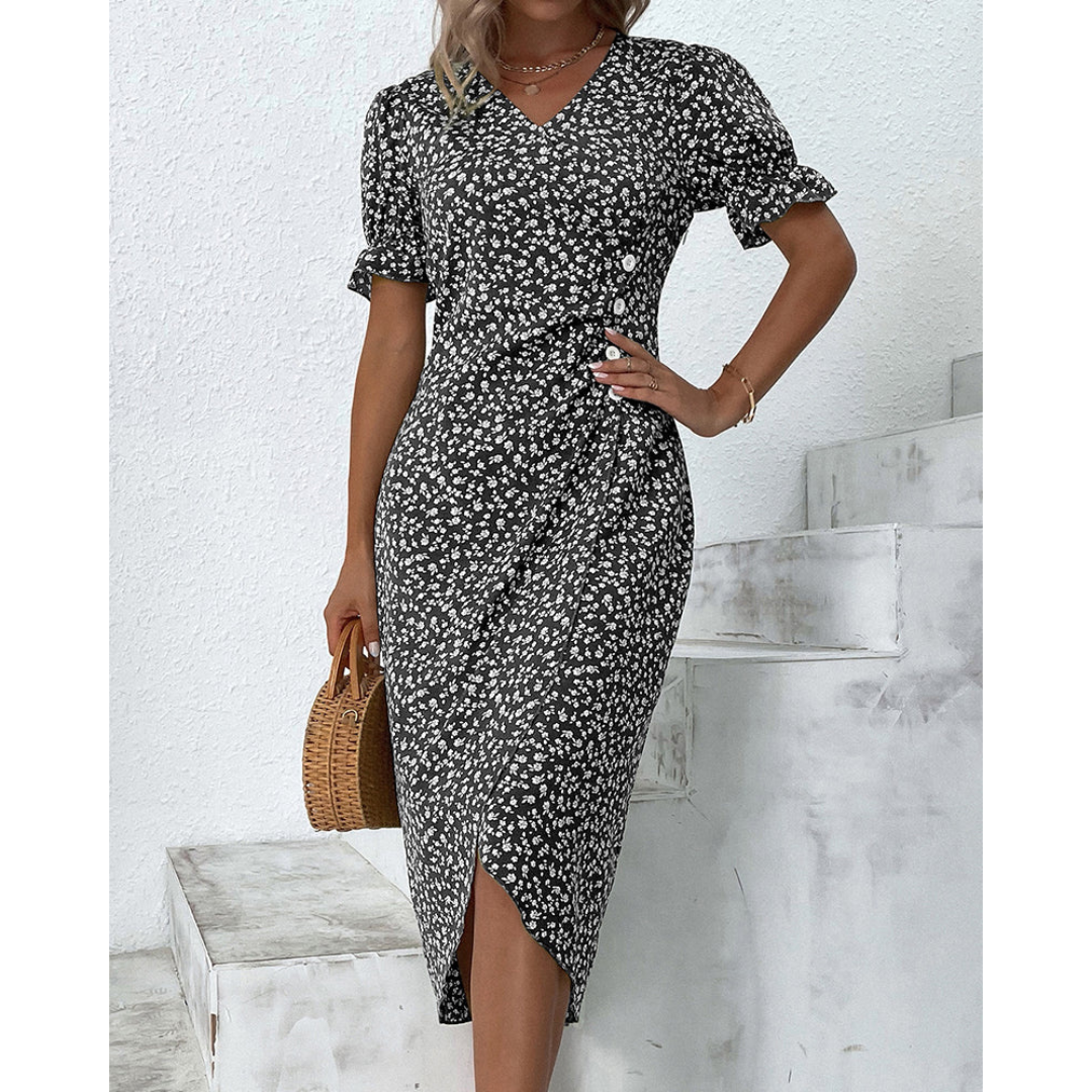 MIRETHIEL – MODERN WRAP ELEGANCE DRESS