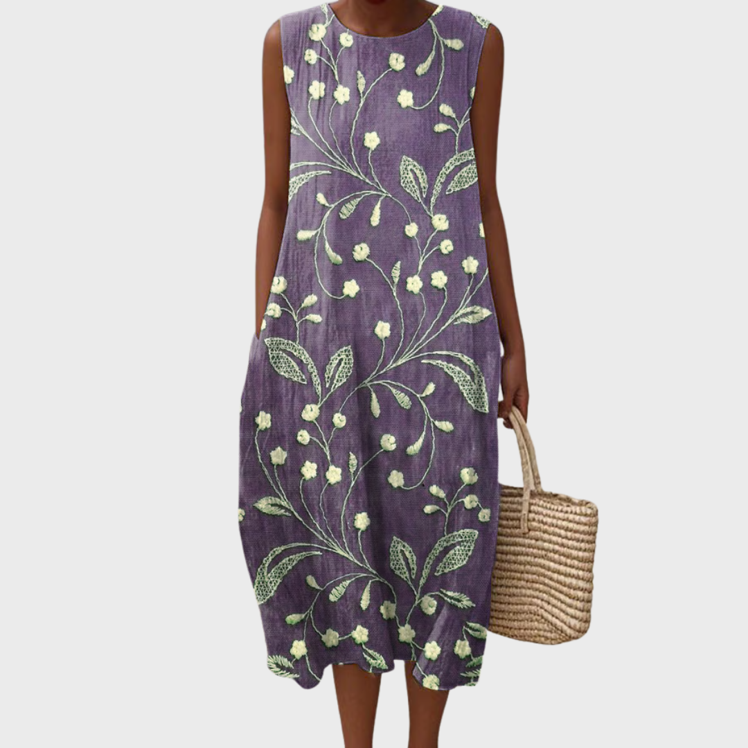 NYLI – COMFORTABLE CASUAL FLORAL DRESS