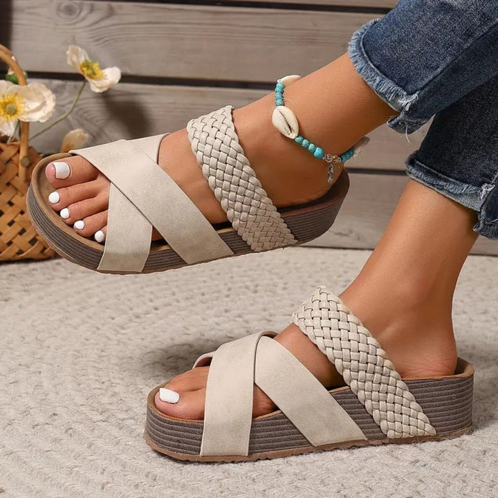 Abigail – Orthopedic Leather Strap Sandals