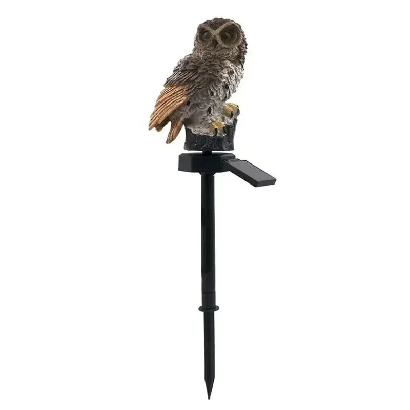 Solar-Powered Garden Lamp Shaped Like an Owl