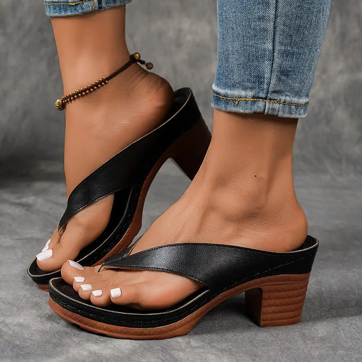 EIRA – ULTRA COMFORTABLE CHUNKY HEEL SANDALS