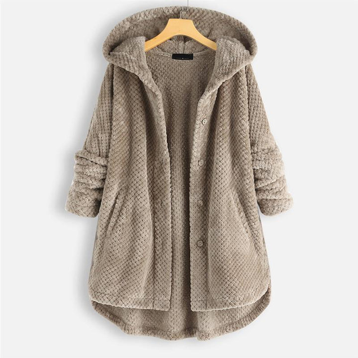 Serenovelle  – WINTER HOODED DOUBLE-FACED FLEECE COAT