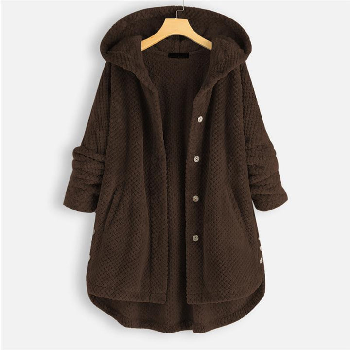Serenovelle  – WINTER HOODED DOUBLE-FACED FLEECE COAT
