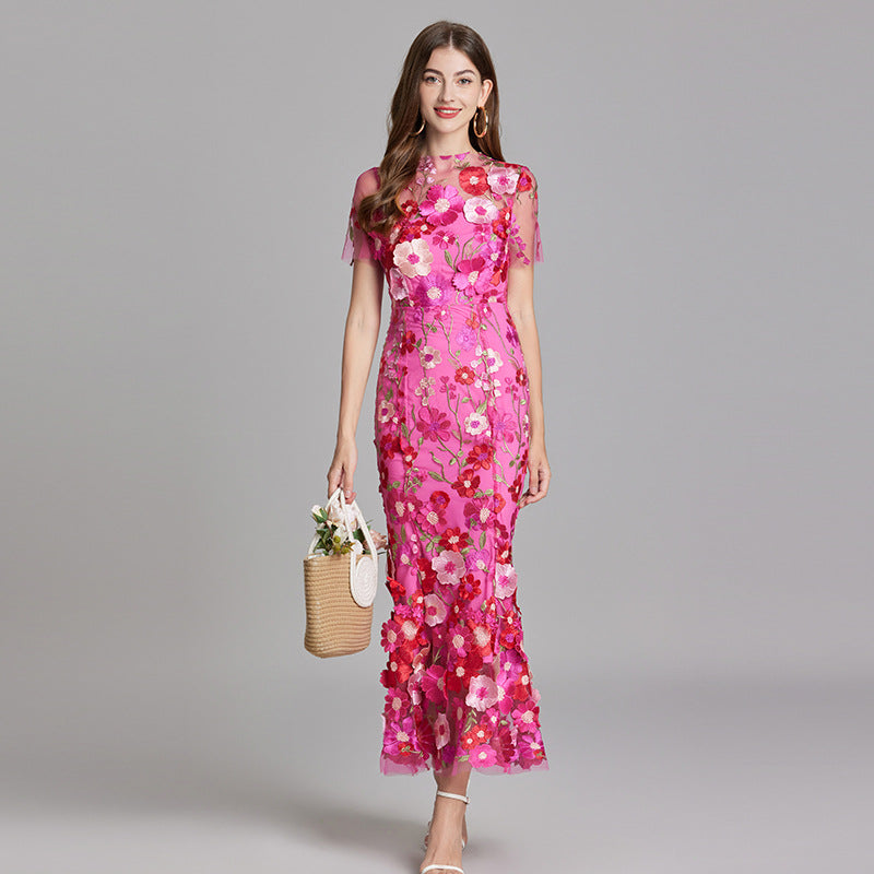 Solara - Floral Finesse Dress