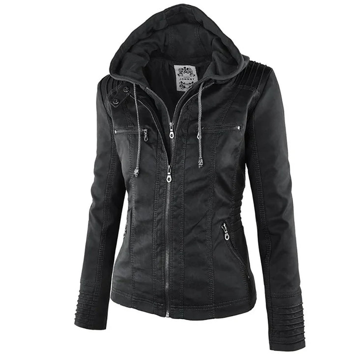 ENYA – WATERPROOF FAUX LEATHER JACKET