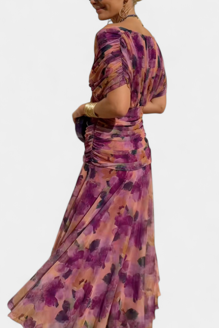 SYLTHERA – ELEGANT WOMEN’S ROMANTIC LONG FLORAL DRESS