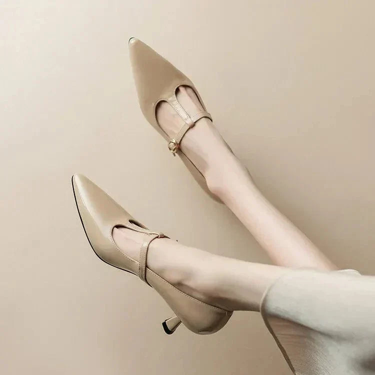 SOLENELLE – OLYSA PATENT LEATHER KITTEN HEELS