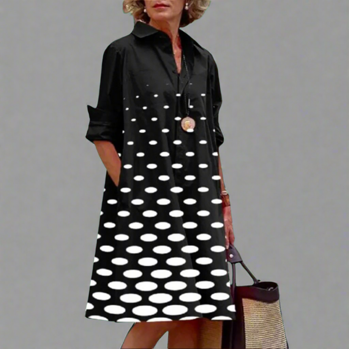 NEVARA – LUXE MIDI DRESS WITH ELEGANT DESIGN