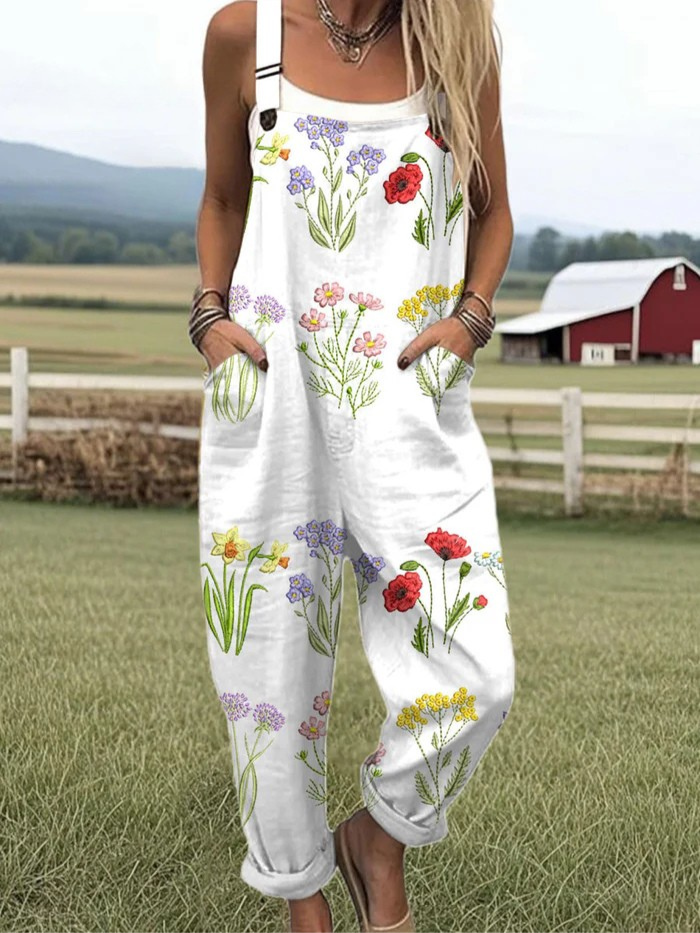 ELVYRA – BLOOMING EASE WIDE-LEG JUMPSUIT