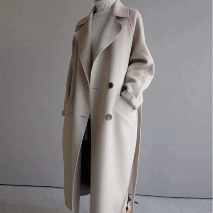 Sarah - Longline Wool Coat