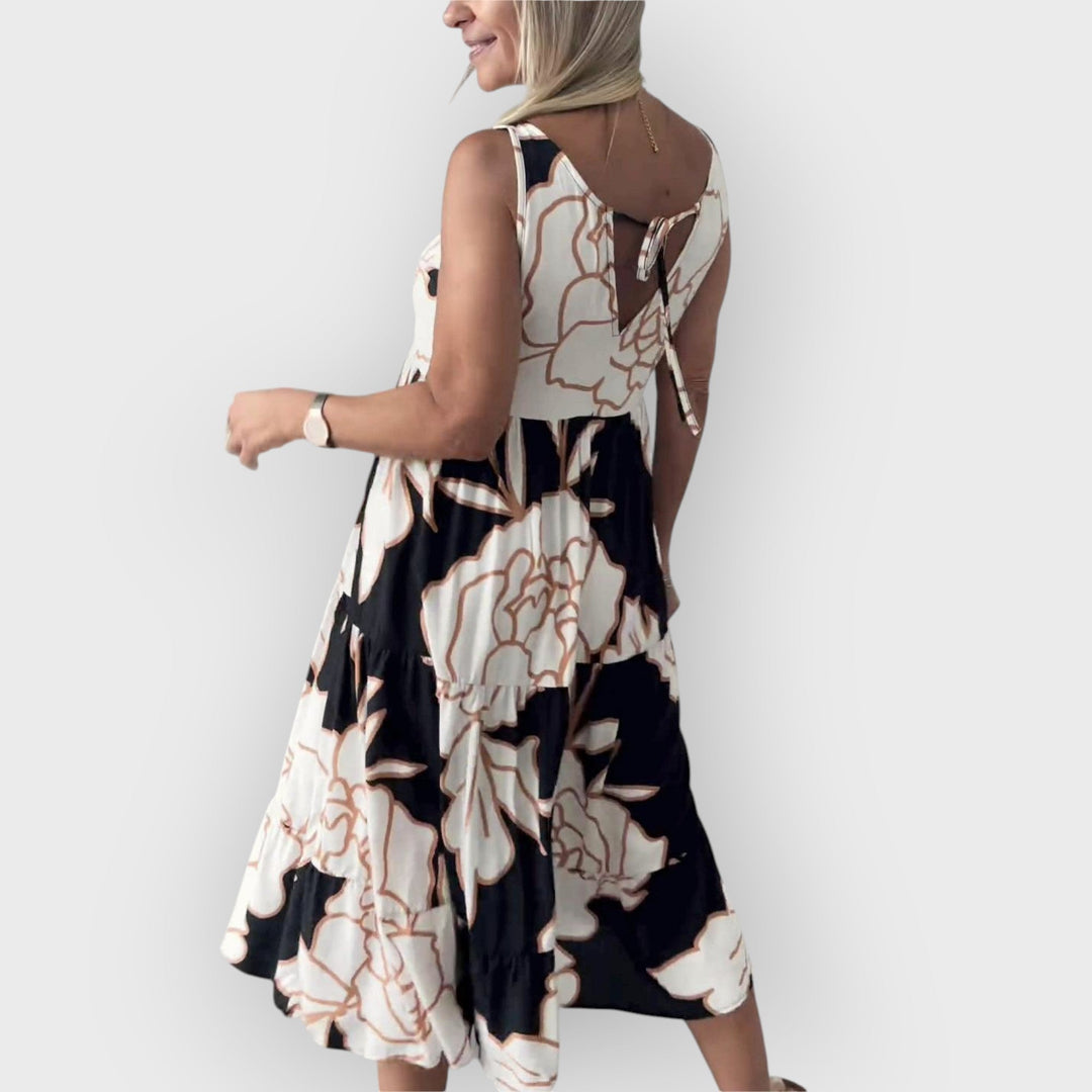 EVITA – STYLISH OFF-SHOULDER FLORAL DRESS