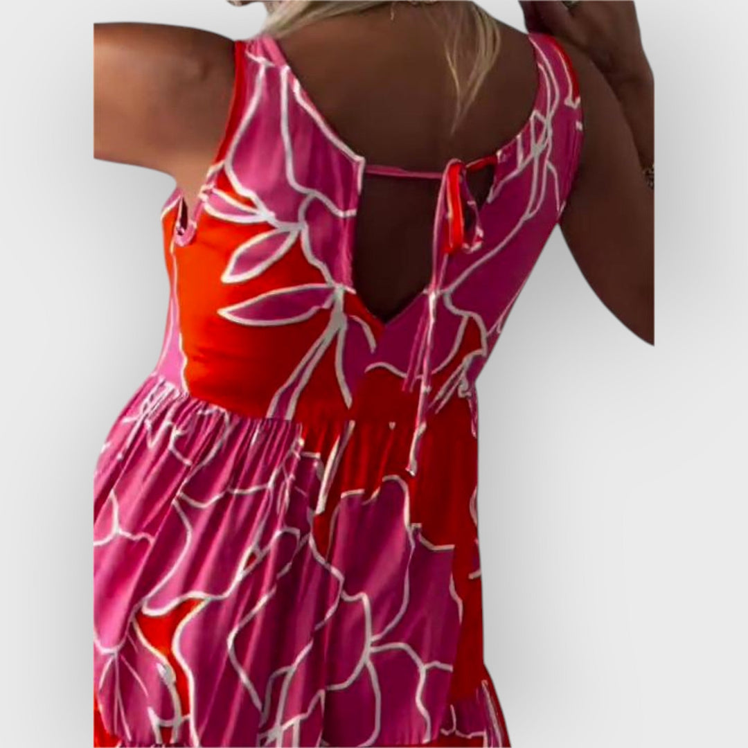 EVITA – STYLISH OFF-SHOULDER FLORAL DRESS