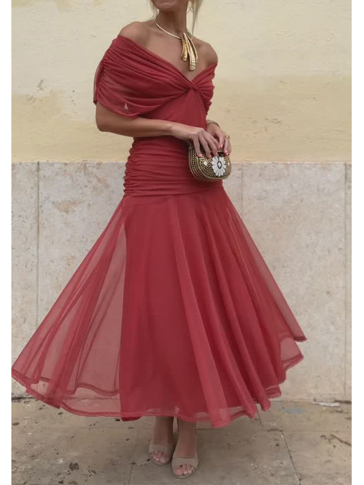 VELISSE – ELEGANT FLOWING MIDI DRESS