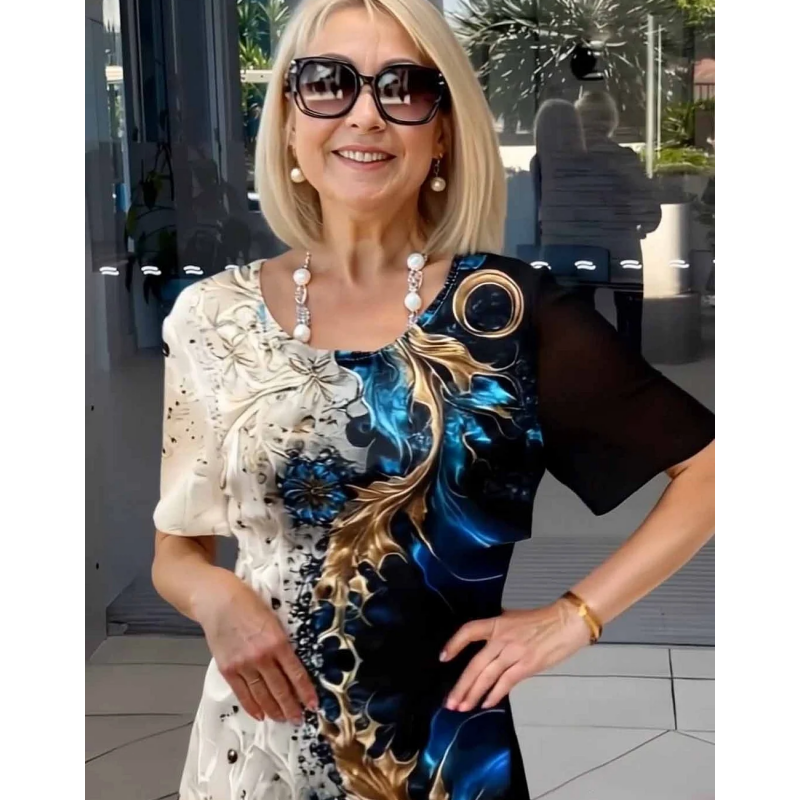 ELIA – BREEZY 3D FLORAL DRESS