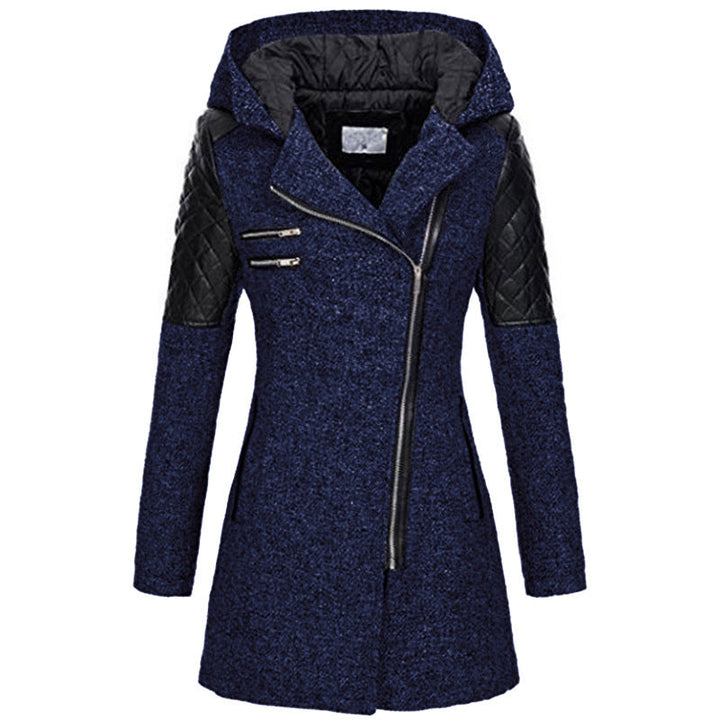 Zoe – Stylish Slant-Zip Winter Jacket