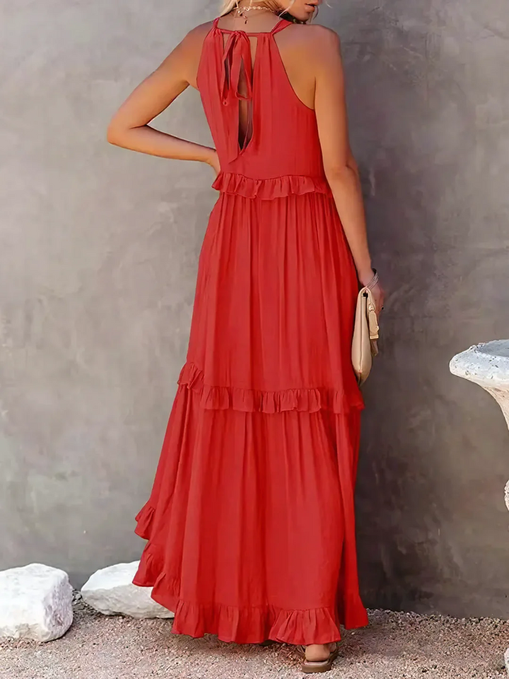 Mabel - Ruffle Breeze Maxi Dress