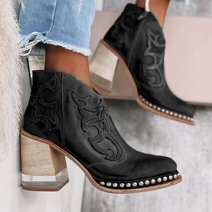 PAISLEE – WESTERN-STYLE JERSEY ANKLE BOOT
