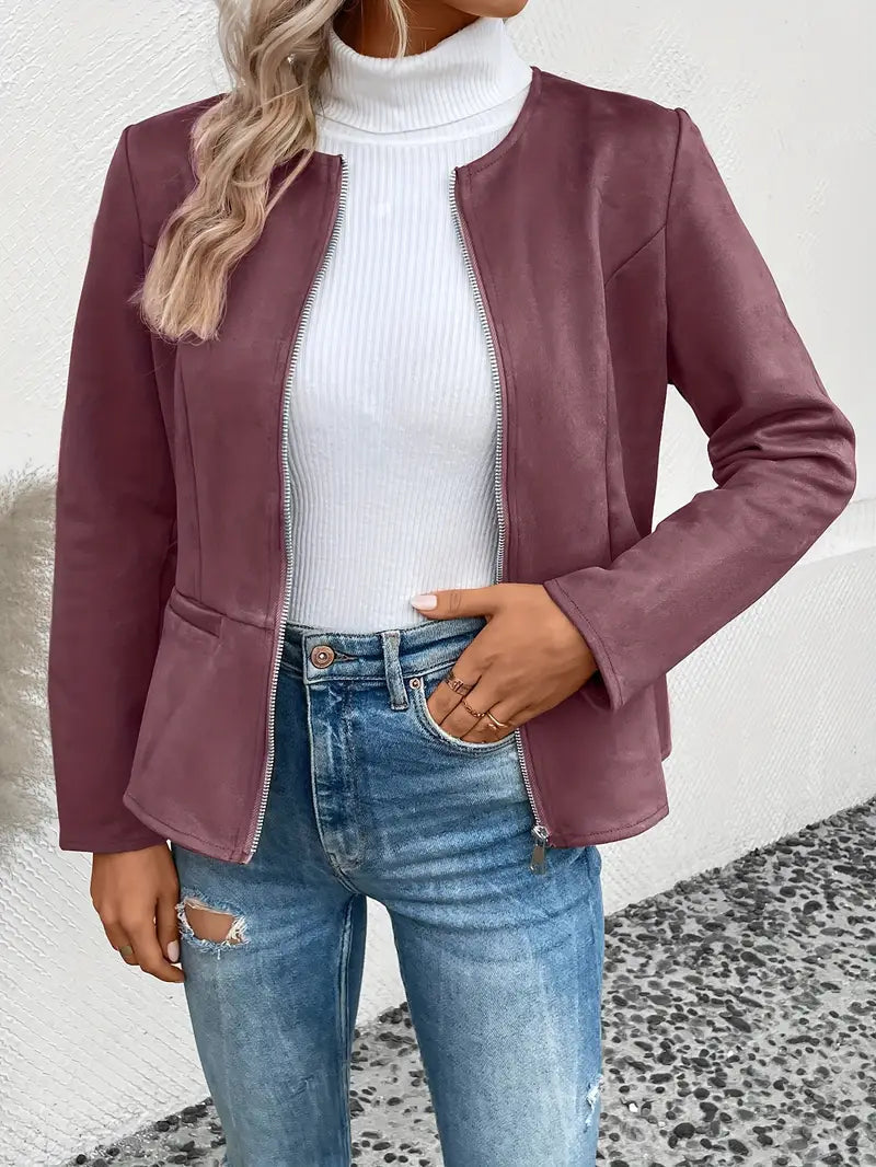 Thalia – Roksana Jacket With Zipper