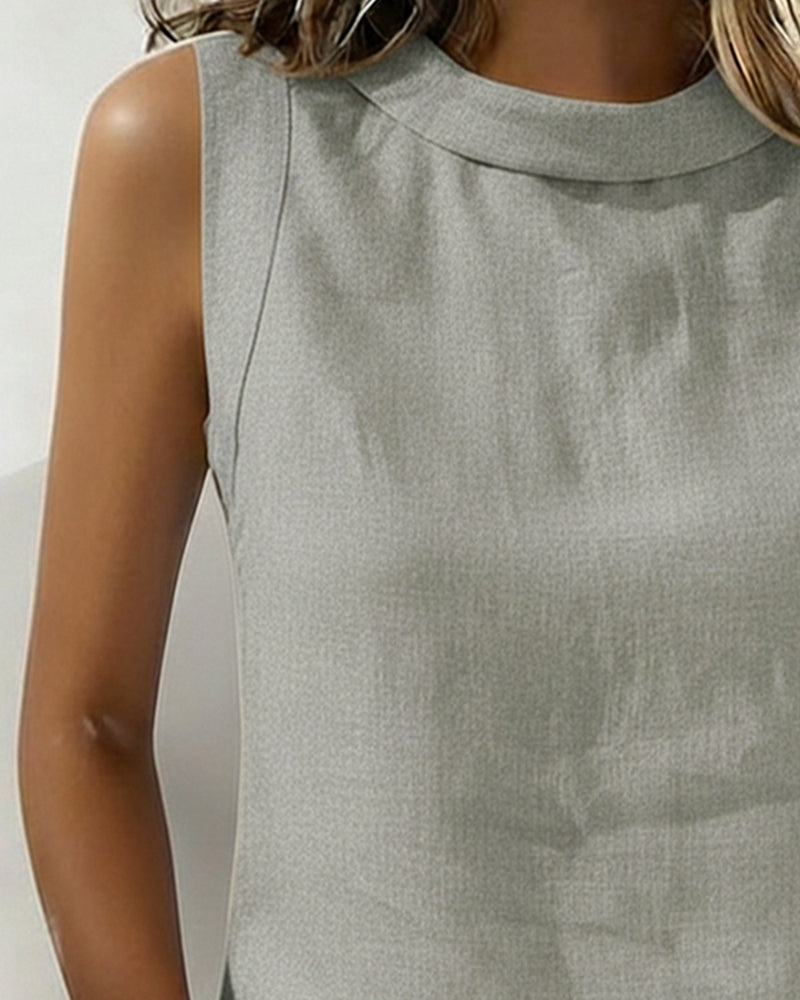 Sleeveless Elegant Blouse