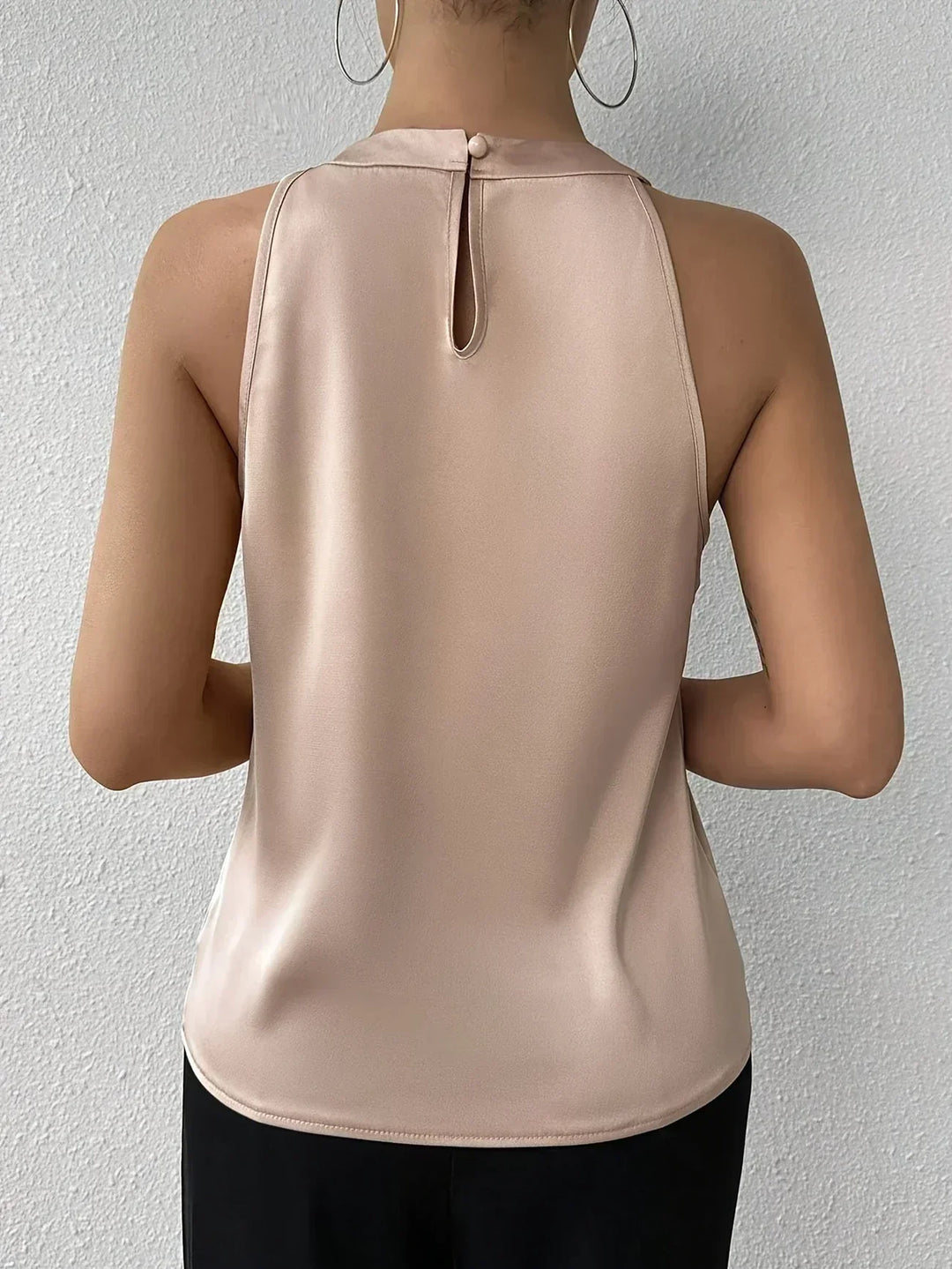 AMIYAH – SATIN HALTER BLOUSE