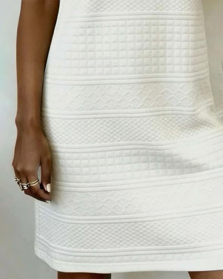 Dress Button Jacquard Straight