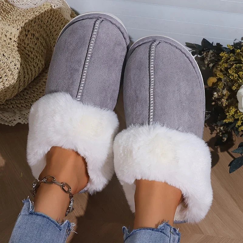 CHIOMA – NON SLIP FUR SLIPPERS FOR WINTER