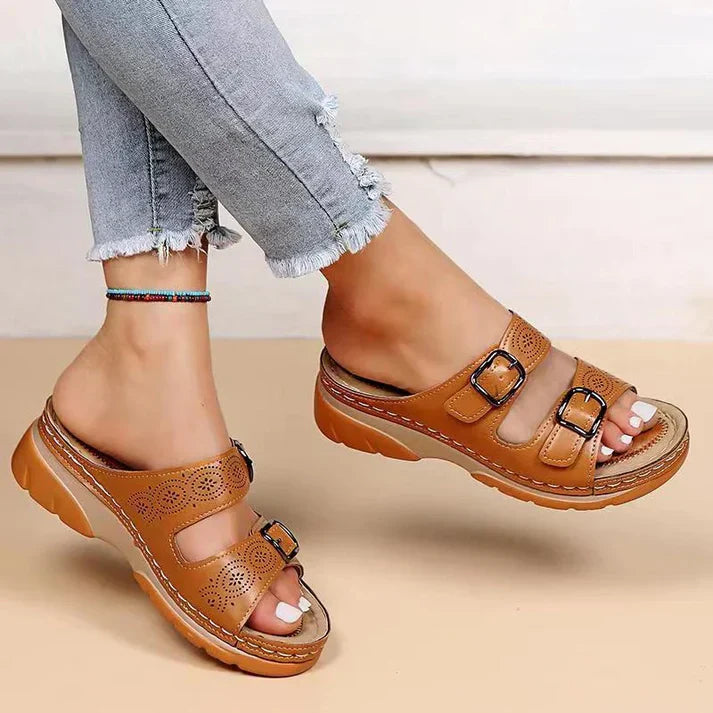 Diora | Orthopedic Leather Sandals