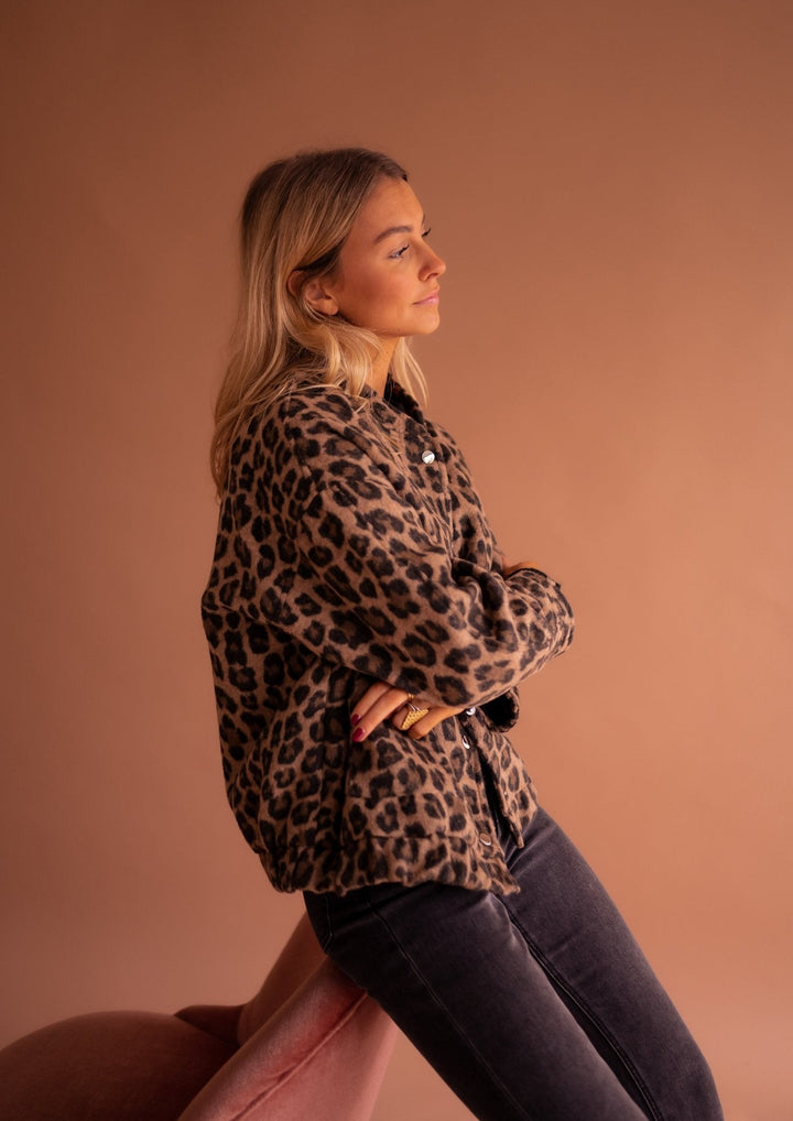 THESAVELLE – LEOPARD PRINT TRENDY JACKET