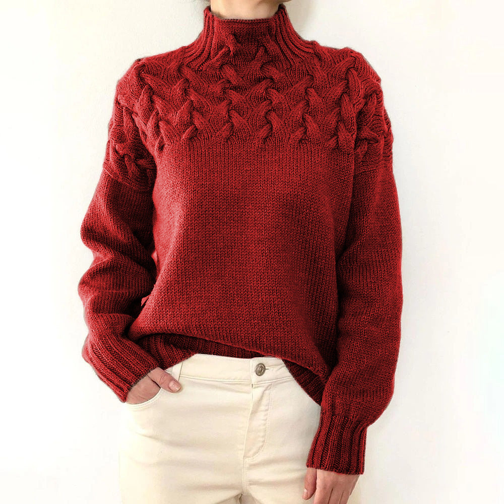 Elena - Warm Knitted Turtleneck