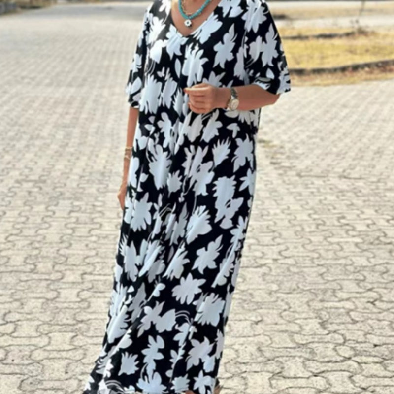 Solene | V-Neck Long Dress