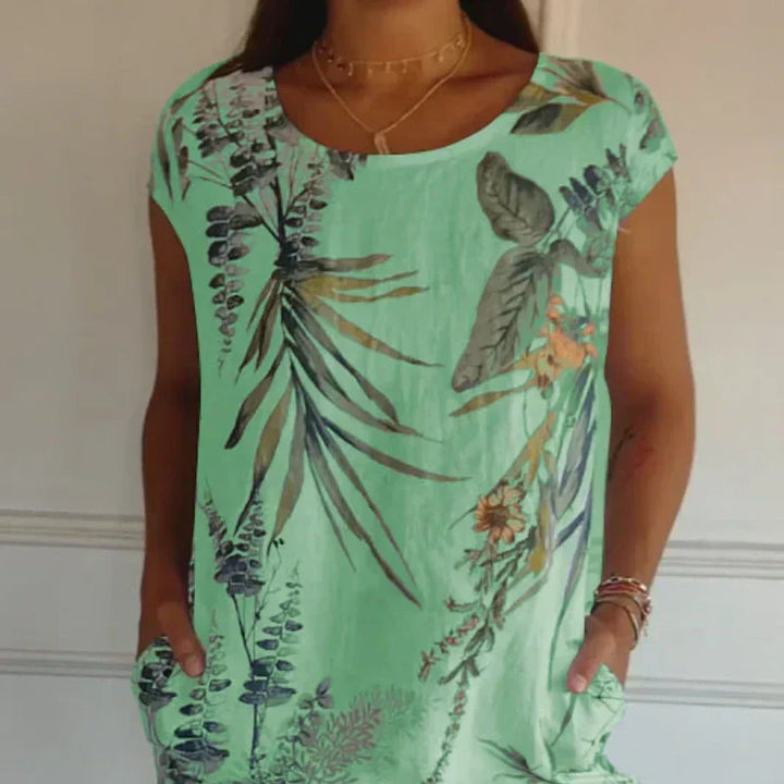 TINDRA – PRINTED SPRING MAXI DRESS